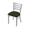 Holland Bar Stool Co 400 Jackie 18" Chair with Anodized Nickel Finish and Canter Pine Seat 40018AN010 - alternate 1